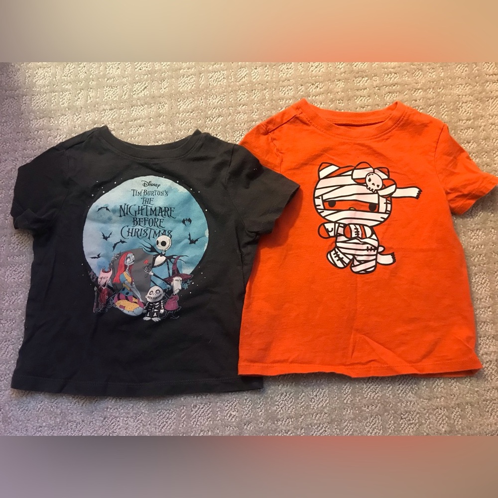 Halloween Hello Kitty & Nightmare Before Christmas T-Shirts